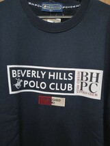 新品 タグ付き BEVERLY HILLS POLO CLUB 裏起毛 スウェット トレーナー トップス メンズ ポロ ネイビー LLサイズ_画像2