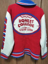 2回着用 GU ジーユー Studioseven ステジオセブン カウチン ニット カーディガン HONEST COLLEGE スタジャン ジャケット Sサイズ メンズ_画像3