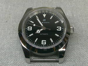美品　HAMAYOTA 腕時計 日本製自動巻き 　サファイアガラス 　316Lオールステンレス (ブラック)