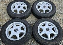 1円～☆冬用☆アルミ☆2018年製 145/80R13 75Q☆BS ブリザックVRX☆9.9分山 イボ有☆4本セット☆_画像1