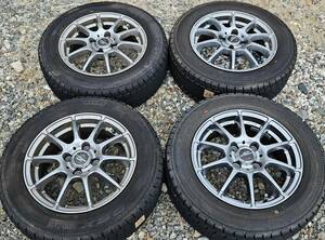 1円～☆冬用☆A-TECH AW☆175/65R14 82Q☆ダンロップ DSX☆9.9分山 イボ有☆4本セット☆