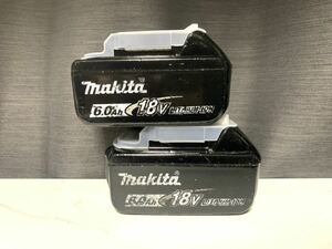 2個 マキタ Makita 純正 Li-ion バッテリー BL1860B 6.0Ah 18V 雪マーク # BL1830 BL1840 BL1850 BL1460 BL1860 BL1460 17 検索ワード 美品