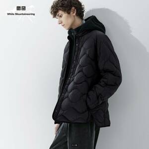 UNIQLO and white Mountaineering リサイクルハイブリッドダウンジャケット Lサイズ ブラック 黒 2023年モデル