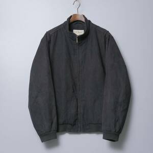 TG6703//*L.L.ビーン/L.L.Bean*メンズXL/中綿シンサレート/ジップアップブルゾン/スイングトップ/フェイクスエードジャケット/黒/ブラック