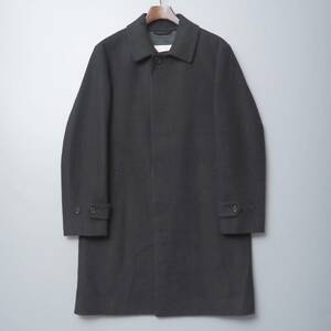 GO2160//*マッキントッシュフィロソフィー/MACKINTOSH PHILOSOPHY*メンズ36/ウールステンカラーコート/バルマカーンコート/黒/ブラック