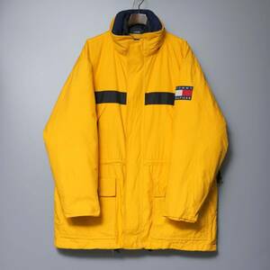 TG2354：TOMMY HILFIGER/トミーヒルフィガー*メンズ*3wayジャケット*フィールドジャケット+ダウンジャケット*L*イエロー