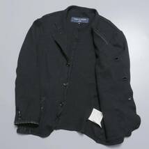 GO7737//*コムデギャルソン オム/COMME des GARCONS HOMME*メンズM/HN-T018/製品洗い/ウールニット/テーラードジャケット/ブレザー/黒_画像5