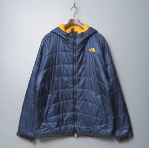 TF7454◎THE NORTH FACE ザ ノースフェイス セロトーレ HD ジャケット NY17302 プリマロフト 中綿 フーデッド ブルゾン ネイビー メンズXL