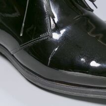 GO8466//イタリア製*ディオールオム/Dior*メンズ43/パテントレザー/プレーントゥ/エナメルレザーシューズ/革靴/黒/ブラック_画像7