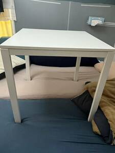 IKEA MELLTORP メルトルプ テーブル, ホワイト, 75x75 cm