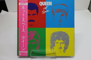 [TK3039LP] LP クイーン/ホット・スペース(hot space) 帯付き準美品 盤面音質ともに良好 ライナーノーツ 歌詞対訳 インナースリーブ 12th