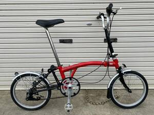 ブロンプトン BROMPTON 内装3S 16インチ レッド/ブラック 折りたたみ ミニベロ 小径車 中古