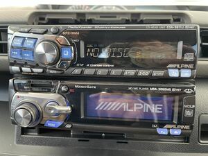 【当時物レトロ】ALPINE CDA-9811J・MDA-5060MS ジャンク品