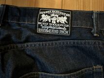 濃紺 00s USA製 Old Stussy 501タイプ オールド ステューシー デニムパンツ ボタンフライ ジーンズ Vintage ヴィンテージ_画像3