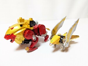 百獣戦隊ガオレンジャー　２点セット　コレクション　おもちゃ　玩具　特撮　戦隊　部品　パーツ　ライオン　鳥　ガイキング　他　スピード