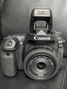 1123-5 CANON EOS 80D/CANON EF-S 24mm 1:2.8 STM 一眼レフカメラ+広角レンズ