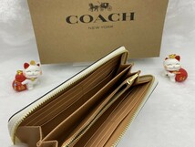 コーチ COACH 長財布 財布 プレゼント 贈り物 シグネチャー ホワイト 白 ロング ジップ 新品 未使用 ファッション C4715 A043_画像8