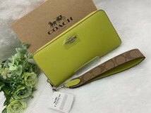 コーチ COACH 長財布 財布 シグネチャー アコーディオン プレゼント ラウンドファスナー ファッション レディース 新品 未使用 CK427 C204_画像2