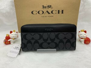 コーチ COACH 長財布 財布 プレゼント 贈り物 シグネチャー ロング ジップ 新品 未使用 ファッション F75000 A190