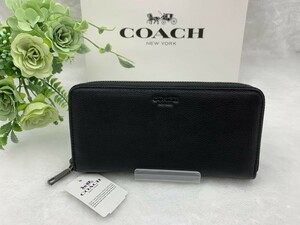 コーチ COACH 長財布 財布 アコーディオン ウォレット プレゼント 贈り物 ラウンドファスナー ロング ジップ ブラック 黒 F58928 C169