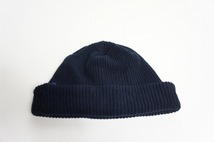 美品18SS SON OF THE CHEESEサノバチーズ C100 KNIT CAP ニット キャップ ビーニー ニット帽 帽子 SC1810-CP10 紺1110N_画像1