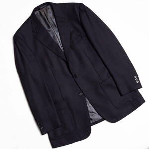 46サイズ/ハイクラス!◎秋冬 GLOBAL TAILORING『Ermenegildo Zegna ヘリテイジ』生地 段３Bテーラードジャケット メンズ L XL