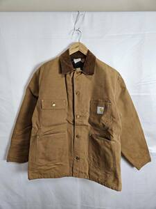 Carhartt/カーハート/MICHIGAN CHORE COAT/ミシガンチョアコート/カバーオール/40/80s/星タグ/ダック地/裏地ブランケット/USA製/古着/844