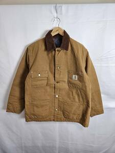 Carhartt/カーハート/MICHIGAN CHORE COAT/ミシガンチョアコート/カバーオール/M～L/ダック地/裏地ブランケット/古着/843