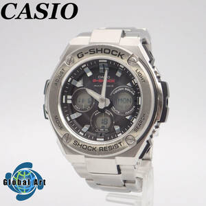 う11006/CASIO カシオ/G-SHOCK/ソーラー/メンズ腕時計/マルチバンド6/シルバー/GST-W310D