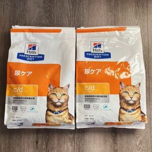 ヒルズ プリスクリプション・ダイエット（療法食）猫用c/d シーディー 尿ケアマルチケア ドライ　4キロ×2袋