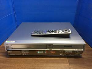 パナソニック VHS/DVD/HDDレコーダー DMR-E250V 純正リモコン付　中古品B-9873
