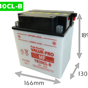 新品 開放型バッテリー YB30CL-B 互換 GB30CL-B FB30CL-B / ジェット BOMBARDIER SEADOO 1500cc～ WAKE155 WAKE215の画像2