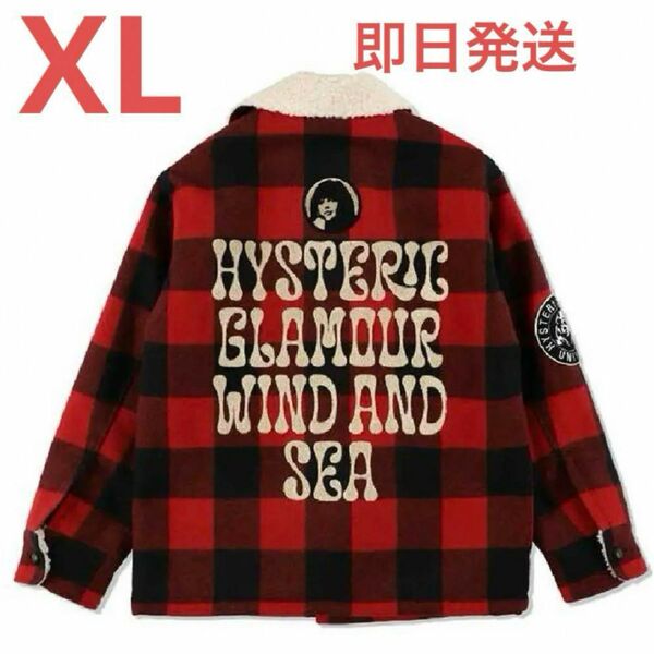 WIND AND SEA HYSTERIC GLAMOUR x WDS Ranch Coat "Red"