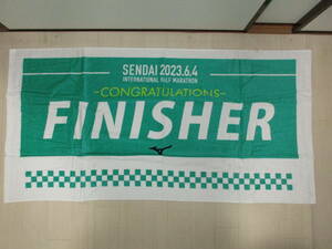  Mizuno made sendai international half marathon 2023 convention . place person souvenir towel bath towel not for sale unused finisher towel full marathon running 