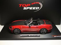 ▲超希少！TSM 1/18 FIAT フィアット Abarth 124 Spider TURINI 1975 赤 新品 TS0077 TOP SPEED_画像1