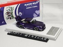 ▲限定品！Fuelme 1/64 ポルシェ Porsche 911 993 RWB RAUH-Welt Purple 新品_画像1