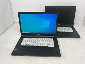 ◆良品2台セット 1円～◆富士通 LIFEBOOK A576/N◆Celeron-3855U/メモリ4GB/HDD320GB/15.6/HD/無線/Wifi/Bluetooth/DVD/Windows10Pro◆1129