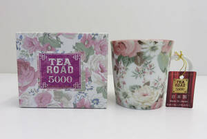 ☆保管品☆TEA ROAD 5000 マグカップ 日本製 エジンバラ 花柄 電子レンジ対応 食器 洋食器 