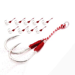 アシストフック ダブル ティンセル付き