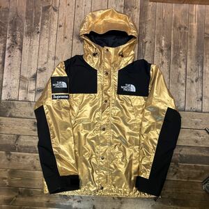 THE NORTH FACE Supreme メタリックマウンテンパーカー　ゴールド　GOLD Mountain Jacket ノースフェイス シュプリーム