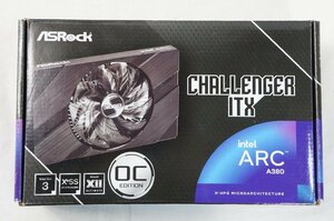 09○【中古】ASRock/アスロック GPU A380/CLI/6GO Intel Arc A380 Challenger ITX 6GB OC グラフィックボード○34N1/8b