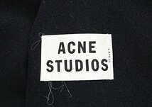 ◆【Acne Studios アクネストゥディオズ】ウール・カシミヤ ダブルフェイス チェスターコート ネイビー 44_画像4