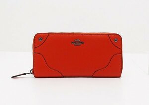 /◆【COACH コーチ】ラウンドファスナー長財布 52645 オレンジ