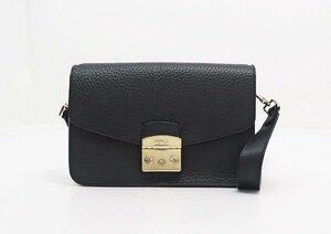 ◇【FURLA フルラ】レザー ショルダーバッグ ブラック