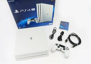 ♪○【SONY ソニー】PS4 Pro本体 1TB CUH-7200B グレイシャーホワイト