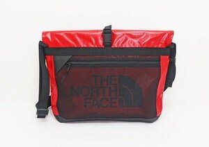 ◇美品【THE NORTH FACE ザ・ノース・フェイス】ポストマン メッセンジャーバッグ NM81859 レッド×ブラック