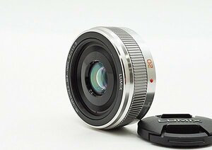 ◇【Panasonic パナソニック】LUMIX G 20mm /F1.7 II ASPH. H-H020A 一眼カメラ用レンズ シルバー