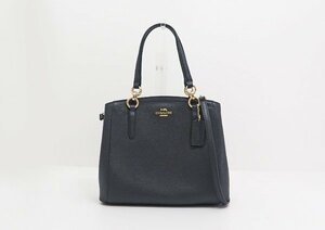 ◇美品【COACH コーチ】2WAYトートバッグ 57847 ネイビー