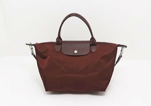 ◇【LONGCHAMP ロンシャン】ル・プリアージュネオ 2WAYトート トートバッグ ダークブラウン