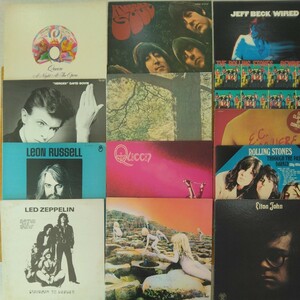 Led Zeppelin Leon Russell Jeff Beck Eric Clapton David Bowie Rolling Stones Beatles Elton John John Lennon Queen 13枚まとめて